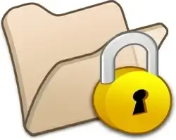 Folder beige locked