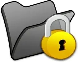 Folder black locked