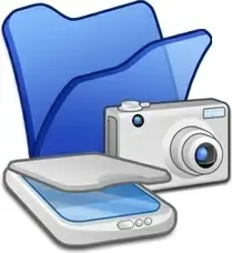 Folder blue scanners cameras
