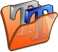Folder orange font2