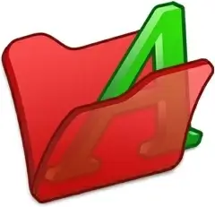 Folder red font1