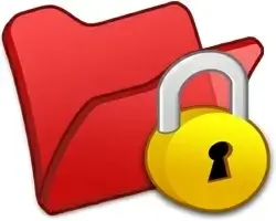 Folder red locked