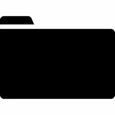 folder sign icon flat silhouette sketch