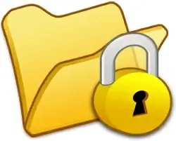 Folder yellow locked