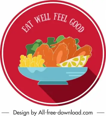 food label template dark colored classical flat handdrawn
