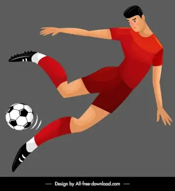 football player icon colored cartoon sketch