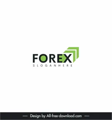 forex logo template elegant texts arrowheads decor