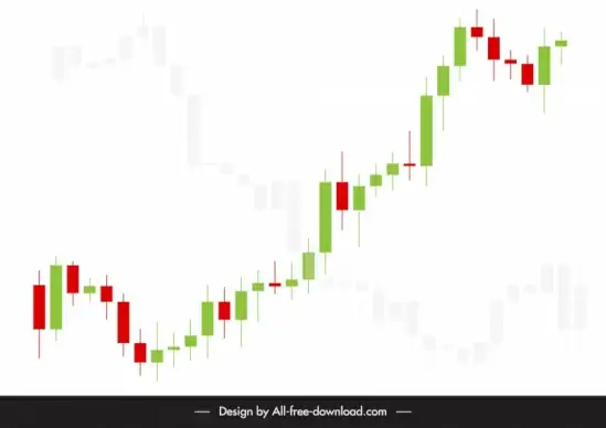 forex trading backdrop template candlestick chart sketch