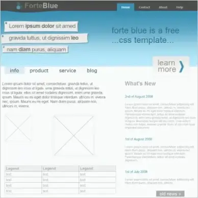 Forte Blue Template