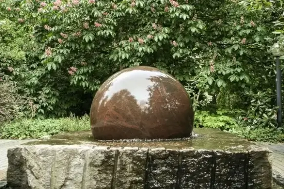 fountain decorative fountains stone ball