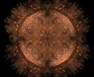 fractal brown orange
