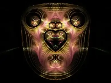 fractal pink gold