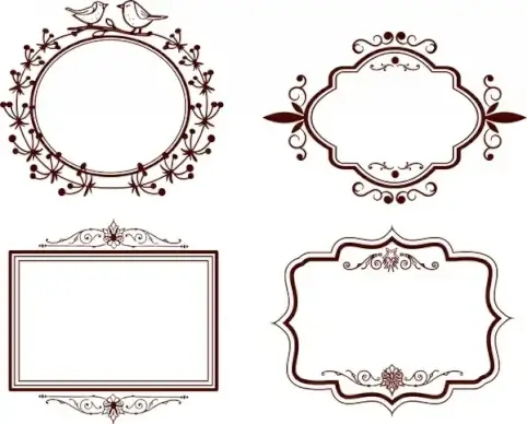 frames design collection classical design in various shapes