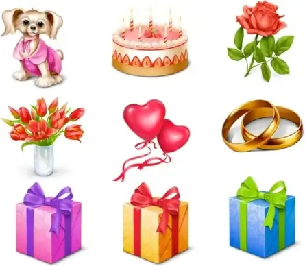Free Gift Icons icons pack