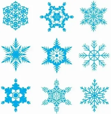 Free Snowflakes Vector Set