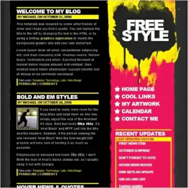 Free Style Template