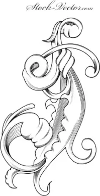 Free vector engraved flower