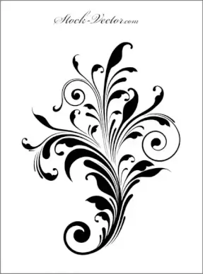Free vector engraved flower