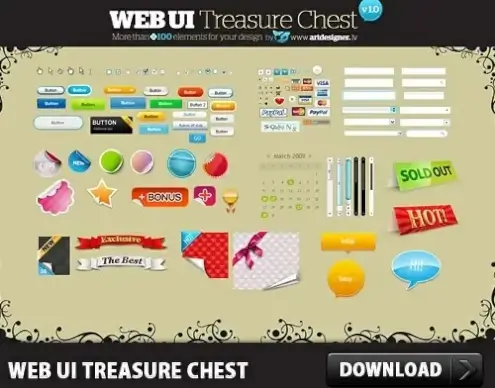 Free WEB User Interface Treasure Chest