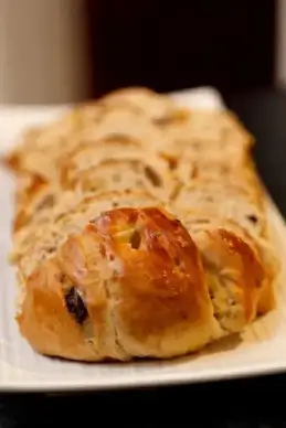 fresh sliced pastry