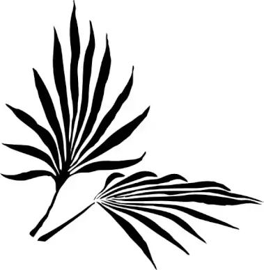 Fronds Silhouette clip art