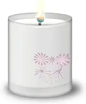 Frosted Glass Candle