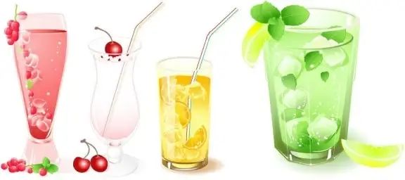 frozen drink vector