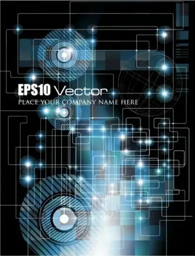 technology background modern design lights connection