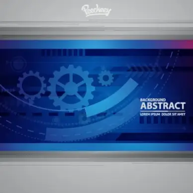 futuristic cogwheels background