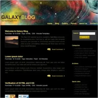 Galaxy Template