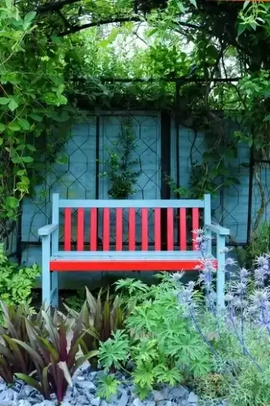 garden bench garden terrace