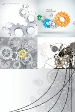 gear chains vector
