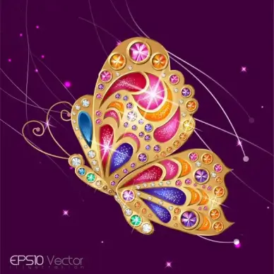 gem butterfly design