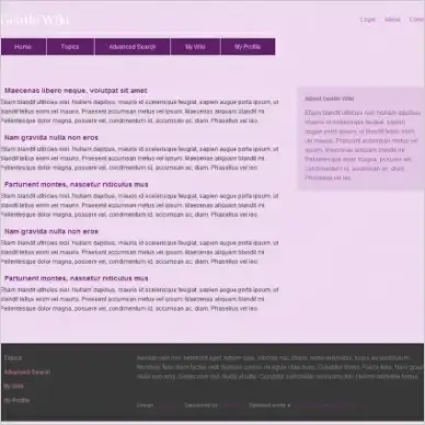 Gentle Wiki Template