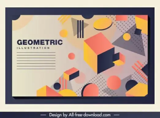 geometric background 3d dynamic design