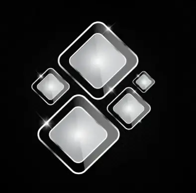 geometric background shiny glass decoration polygonal icons