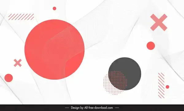 geometric background template modern flat design