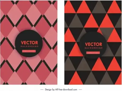 geometric background templates dark red geometric decor