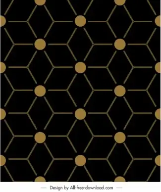 geometric pattern flat dark symmetrical illusion decor
