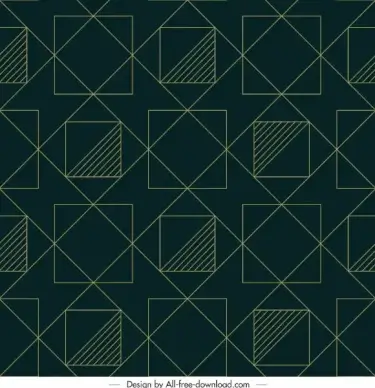 geometric pattern flat squares lines layout symmetric design