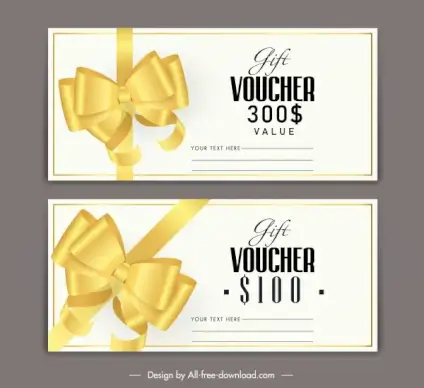 gift voucher templates luxury golden knot decor