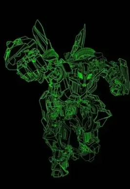 giggle vector line drawing hornet