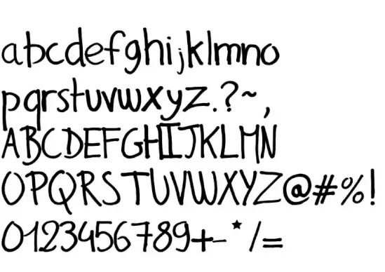 Gilles' Comic Handwriting