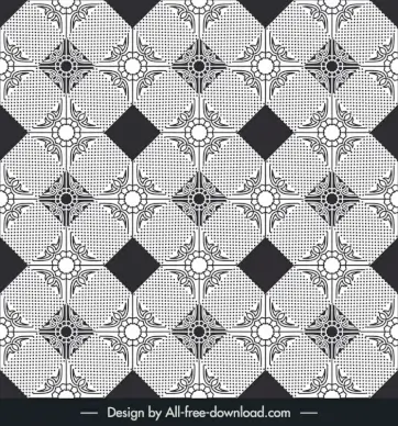 gingham pattern template symmetric geometric textured shapes