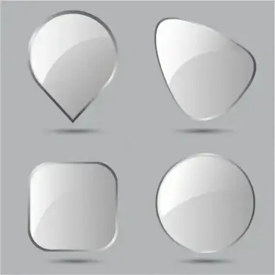 Glass buttons