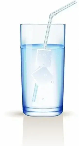 Glass with water