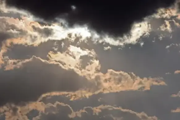 big white clouds on sky