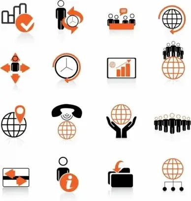 Global Business Icons