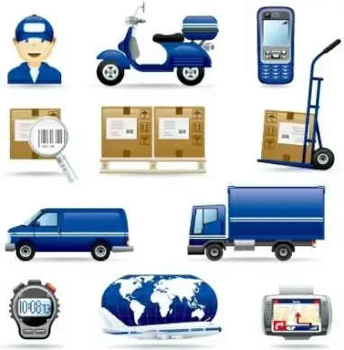 global express theme icon vector
