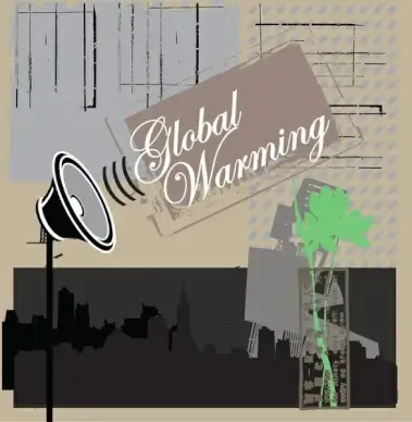 global warning vector